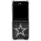 NFL Dallas Cowboys Black & White Galaxy Z Flip6 Clear Case